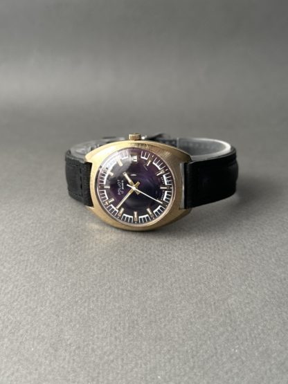часы СССР Poljot - фиолетовый циферблат